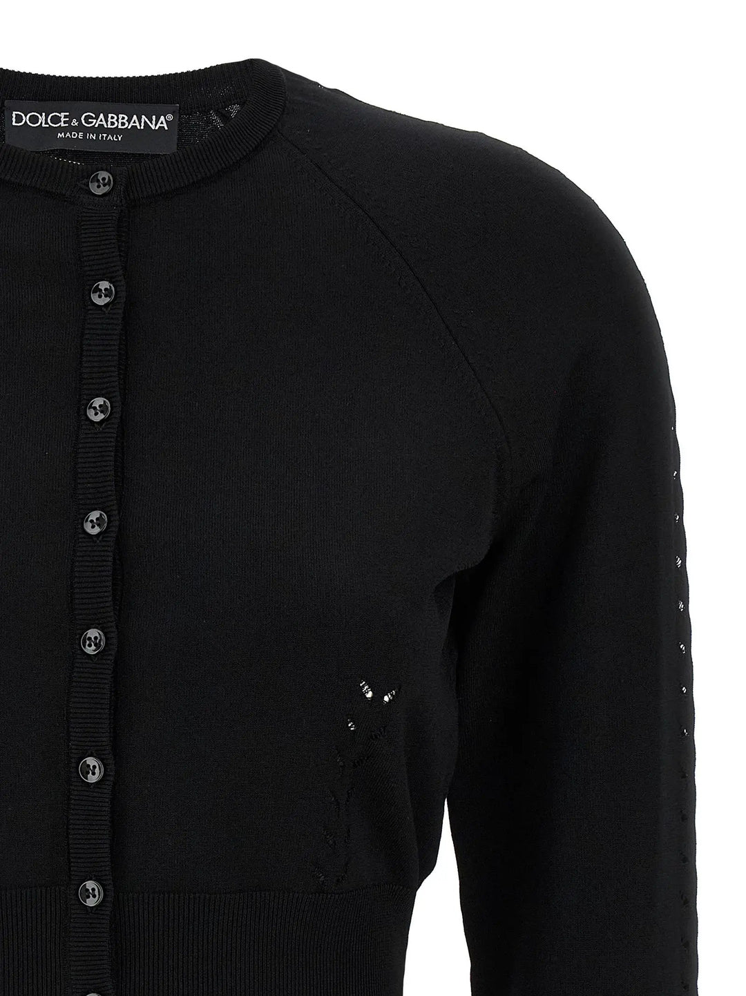 Dolce &amp; Gabbana Black Viscose Cardigan