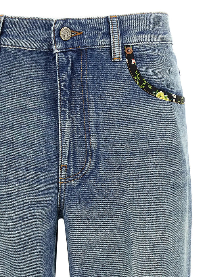 Valentino Garavani Blue Cotton Jeans Denim