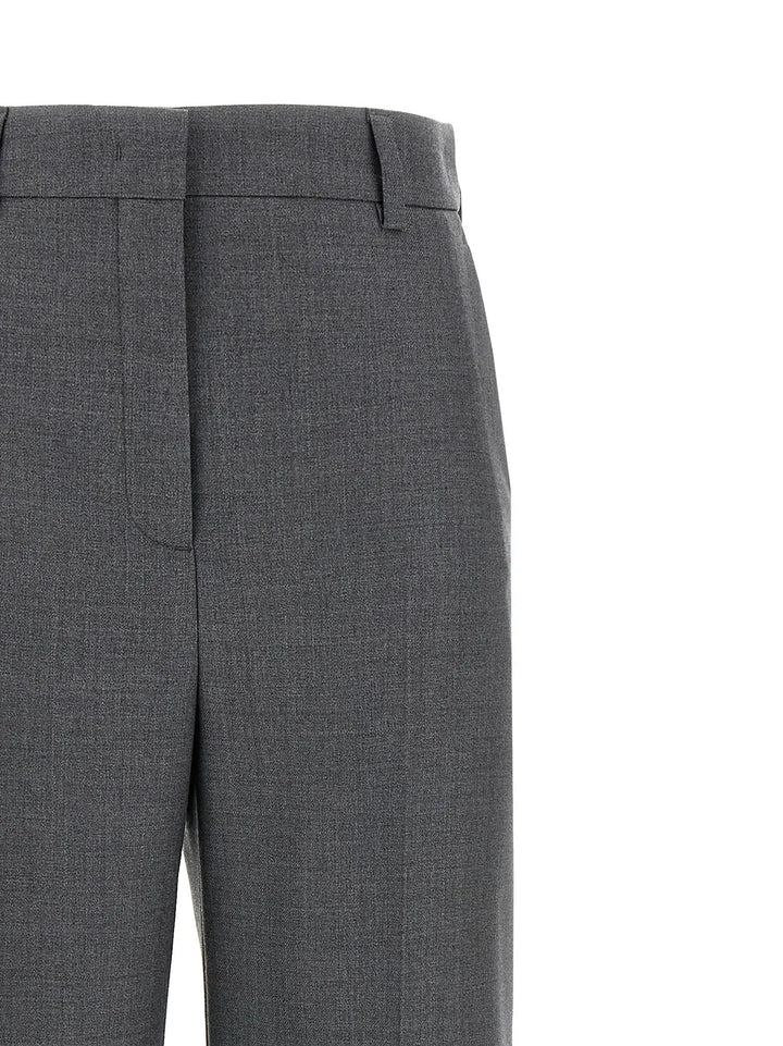 Valentino Garavani Gray Virgin Wool Dress Pants
