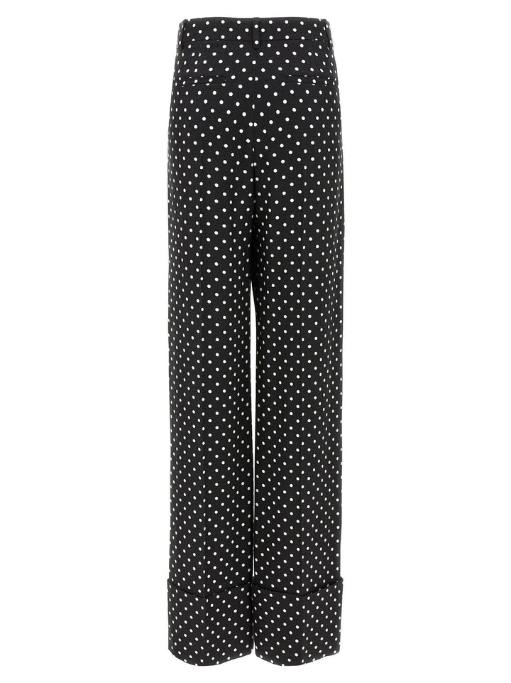 Valentino Garavani Bicolor Viscose Casual Pants