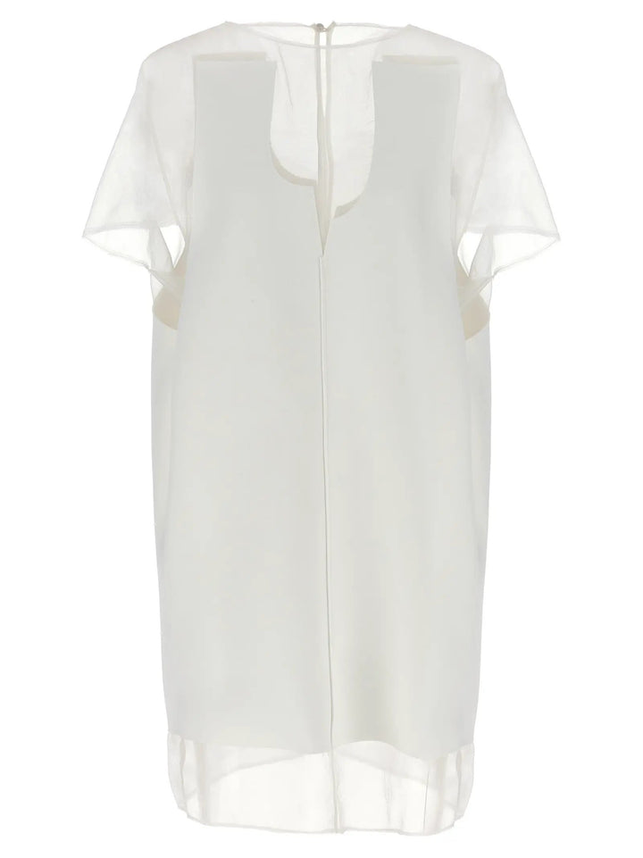 Khaite White Polyester Short Dress