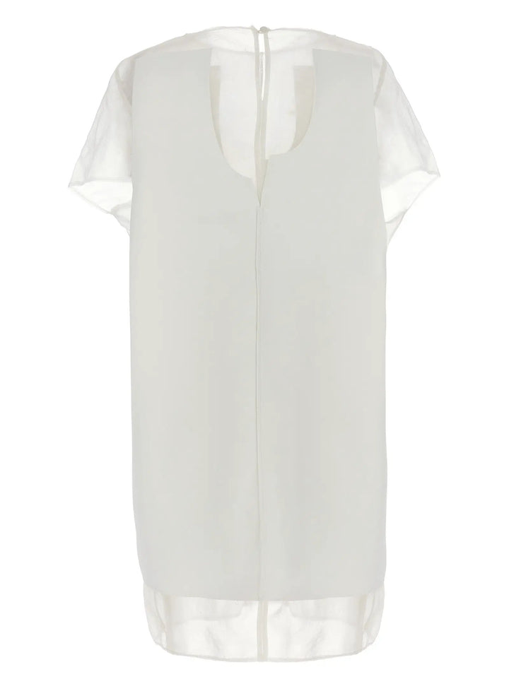 Khaite White Polyester Short Dress