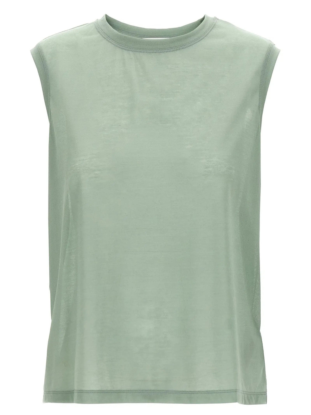 Victoria Beckham Sample Sale | Victoria Beckham Bicolor Cotton Sleeveles T-Shirt - | Designer outlet