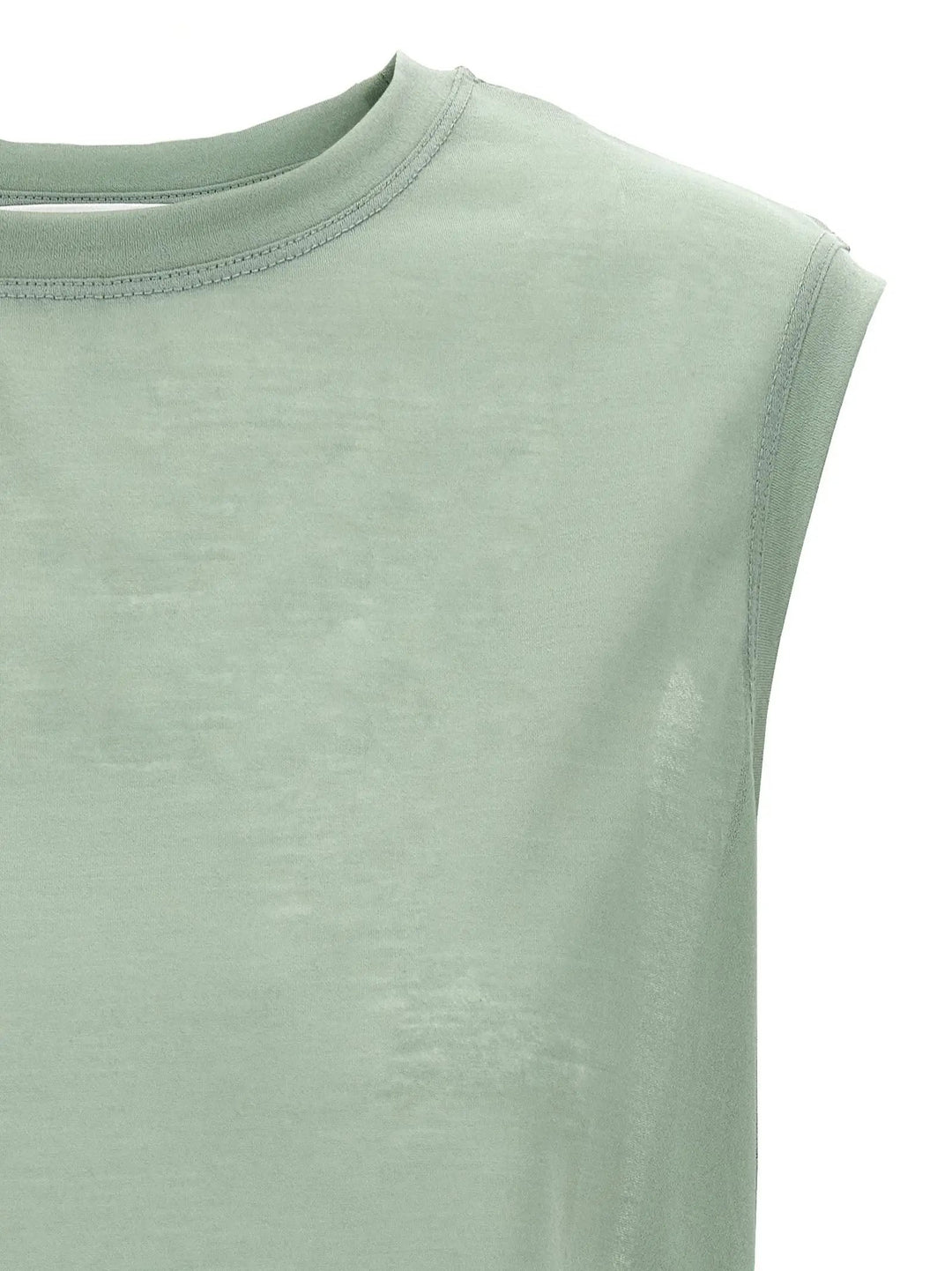 Victoria Beckham Sample Sale | Victoria Beckham Bicolor Cotton Sleeveles T-Shirt - | Designer outlet