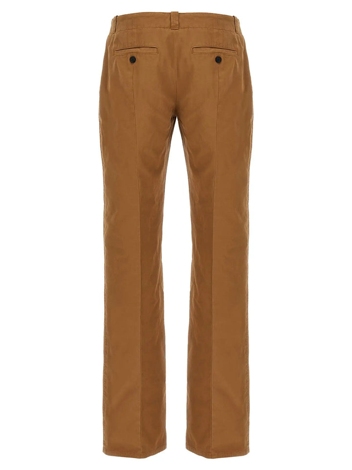 Alexander McQueen Brown Cotton Chino Pants