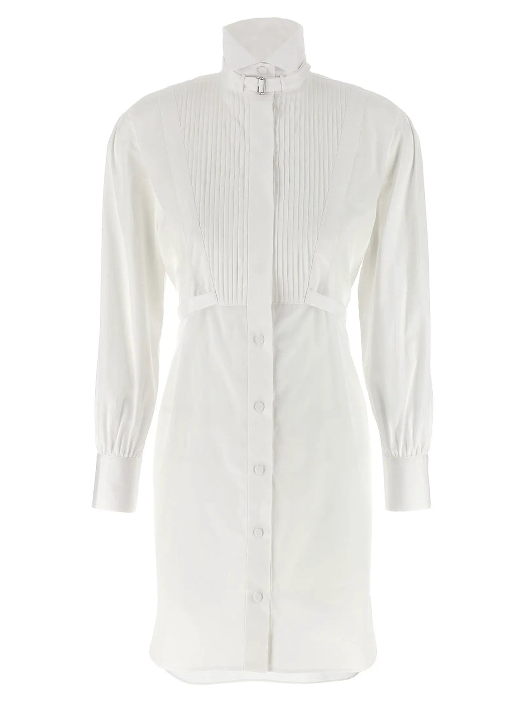 Alexander McQueen White Cotton Midi Dress