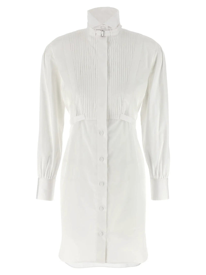 Alexander McQueen White Cotton Midi Dress