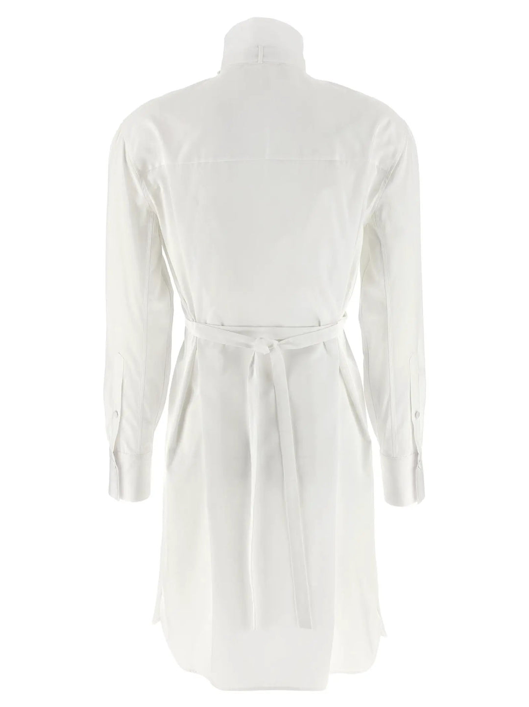 Alexander McQueen White Cotton Midi Dress