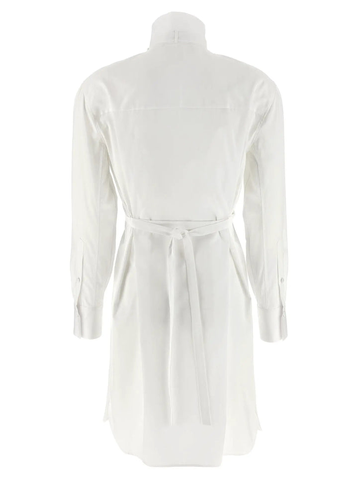 Alexander McQueen White Cotton Midi Dress
