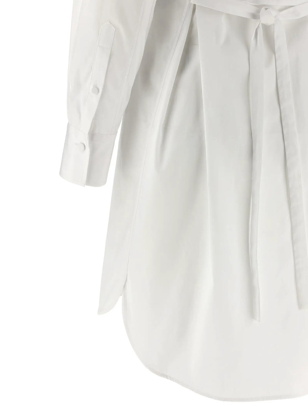 Alexander McQueen White Cotton Midi Dress