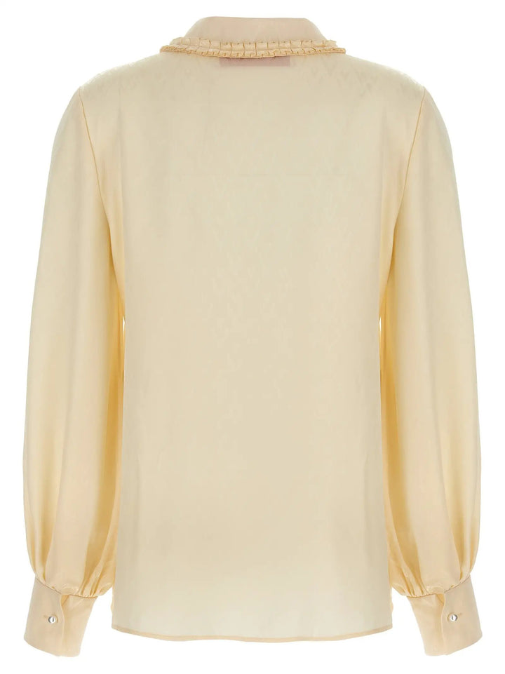 Valentino Garavani Beige Silk Blouse
