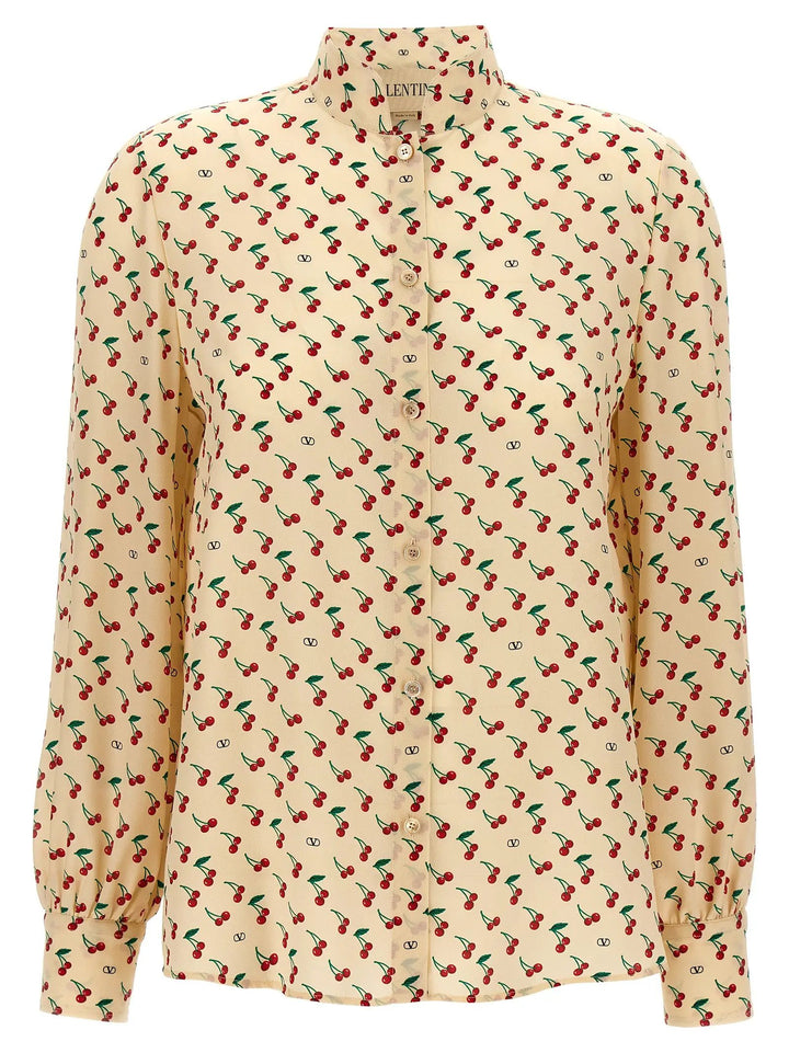 Valentino Garavani Beige Silk Blouse