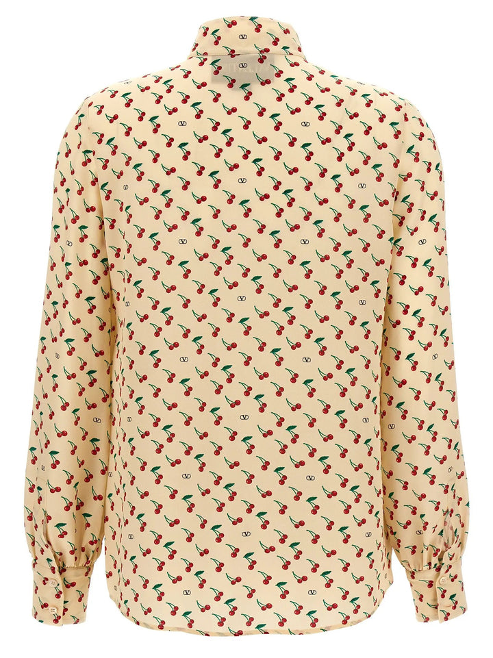 Valentino Garavani Beige Silk Blouse