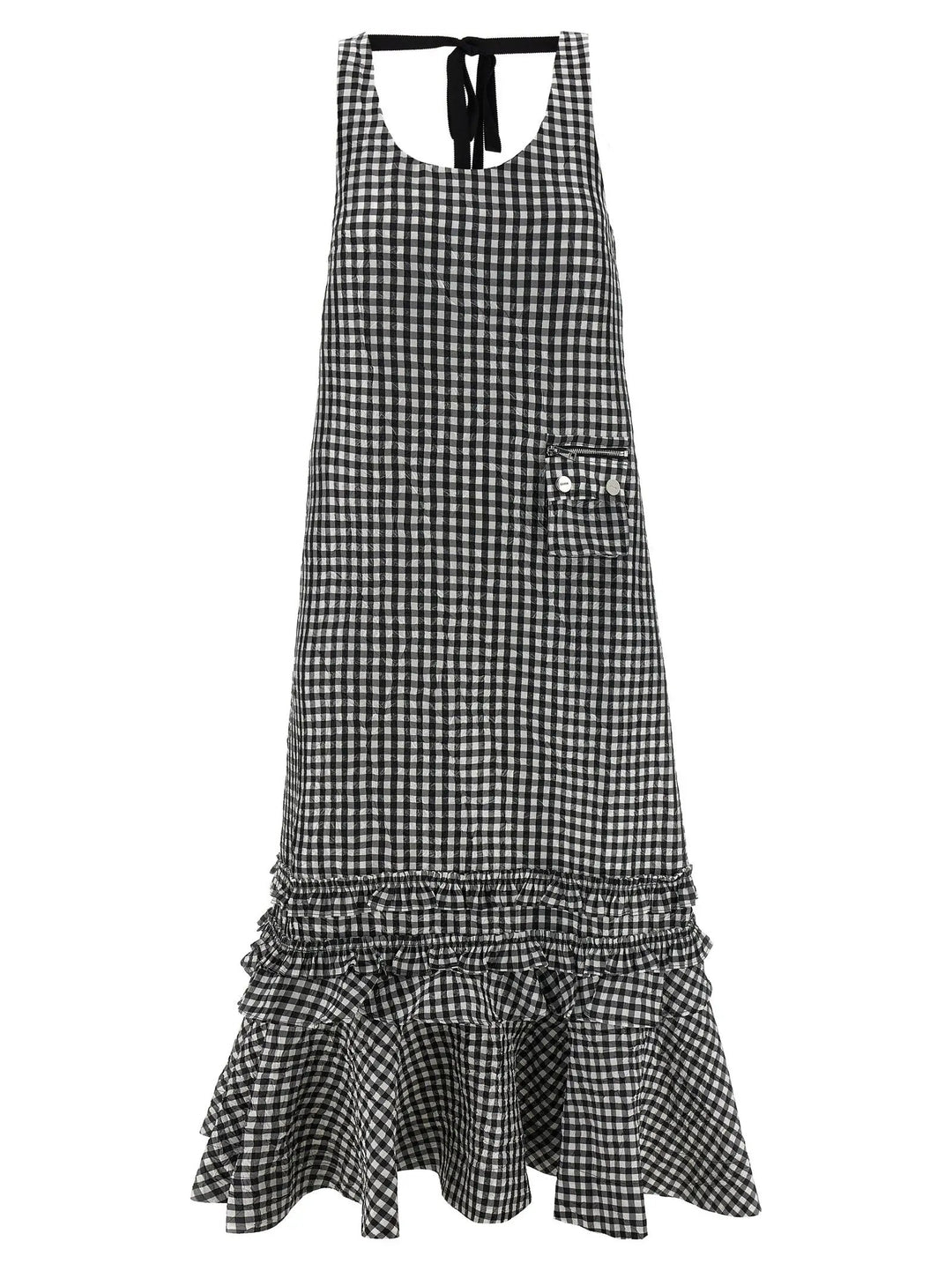 Ganni Sample Sale | Ganni Black Polyester Midi Dress - | Designer outlet