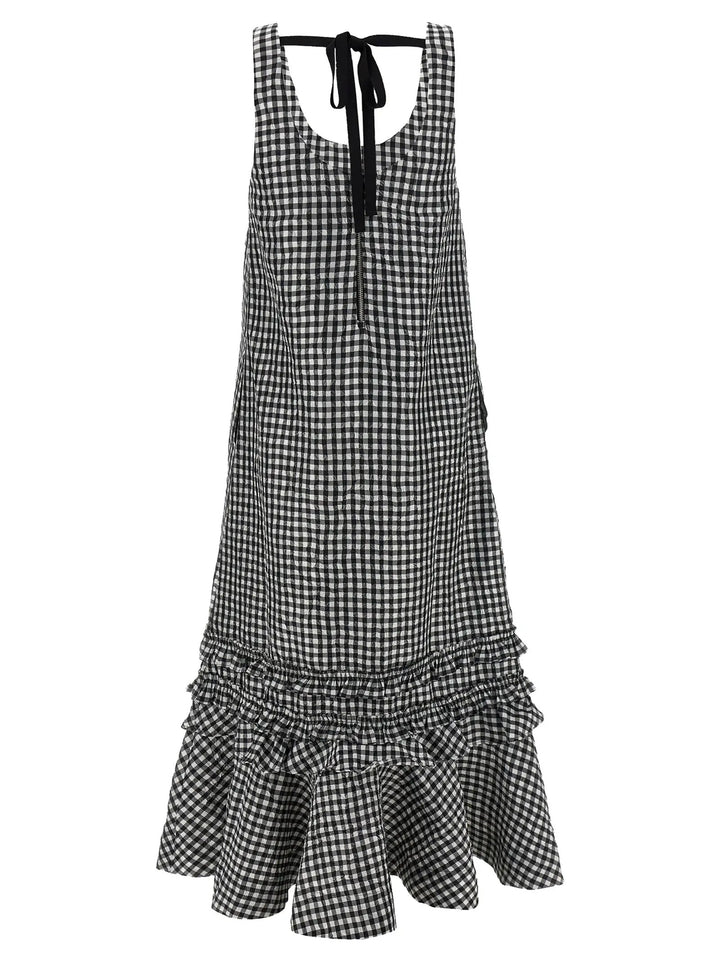 Ganni Sample Sale | Ganni Black Polyester Midi Dress - | Designer outlet
