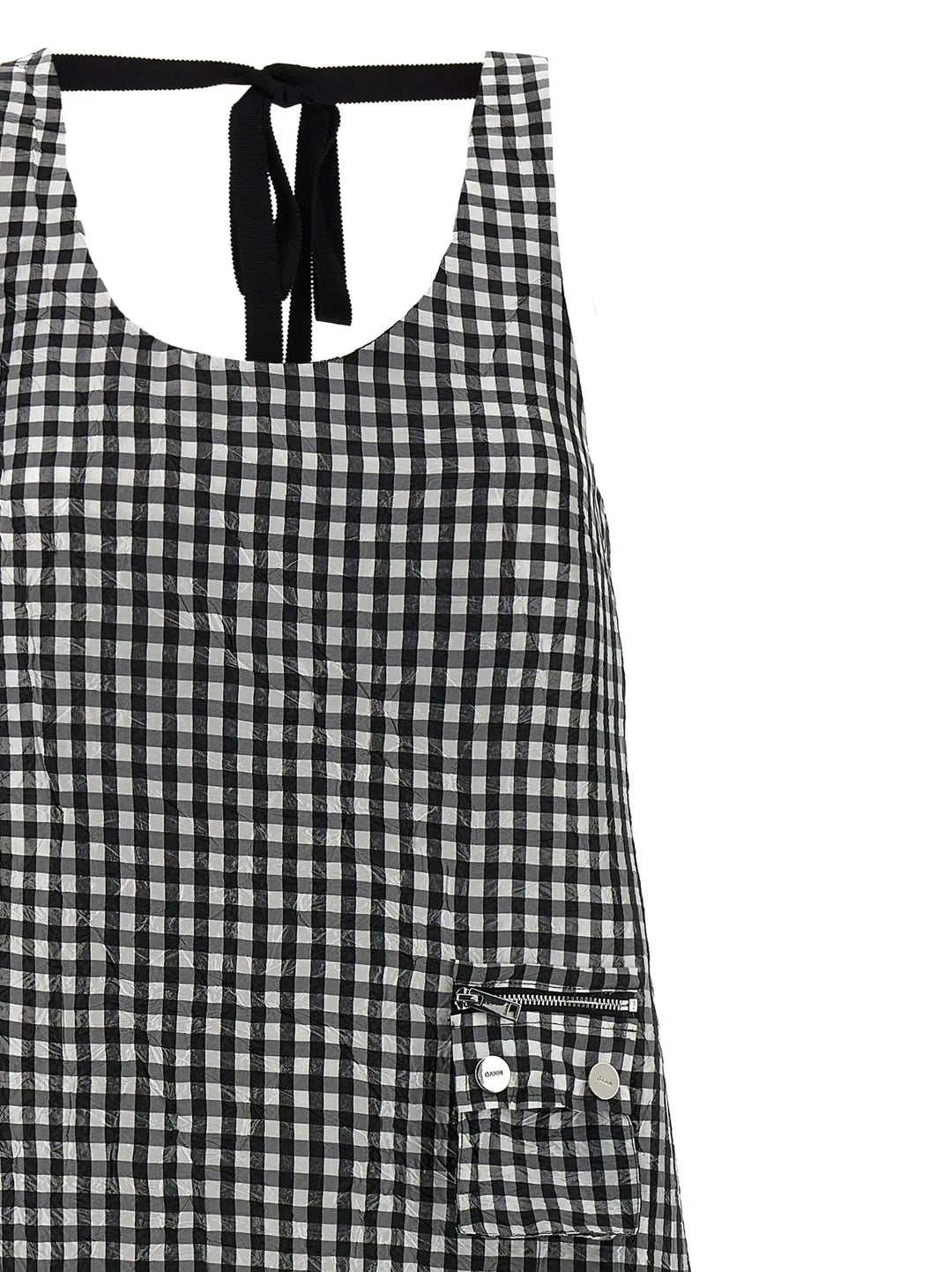 Ganni Sample Sale | Ganni Black Polyester Midi Dress - | Designer outlet