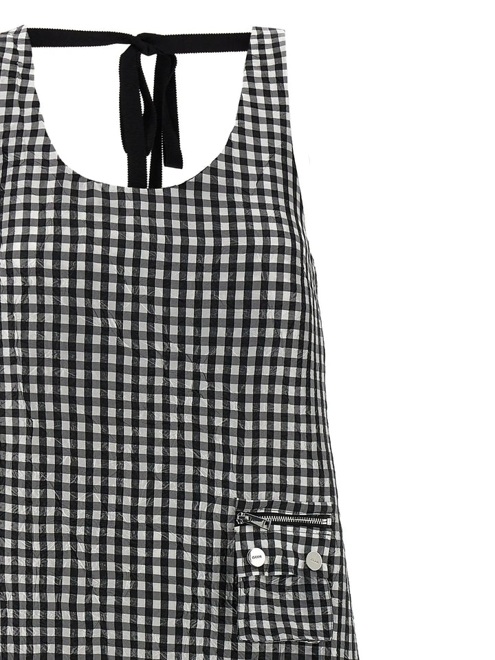 Ganni Sample Sale | Ganni Black Polyester Midi Dress - | Designer outlet