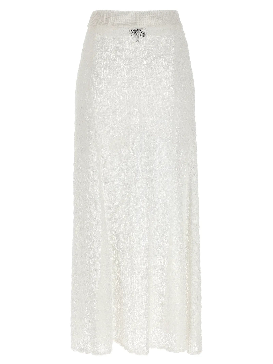 Ganni White Polyamide Mini Skirt