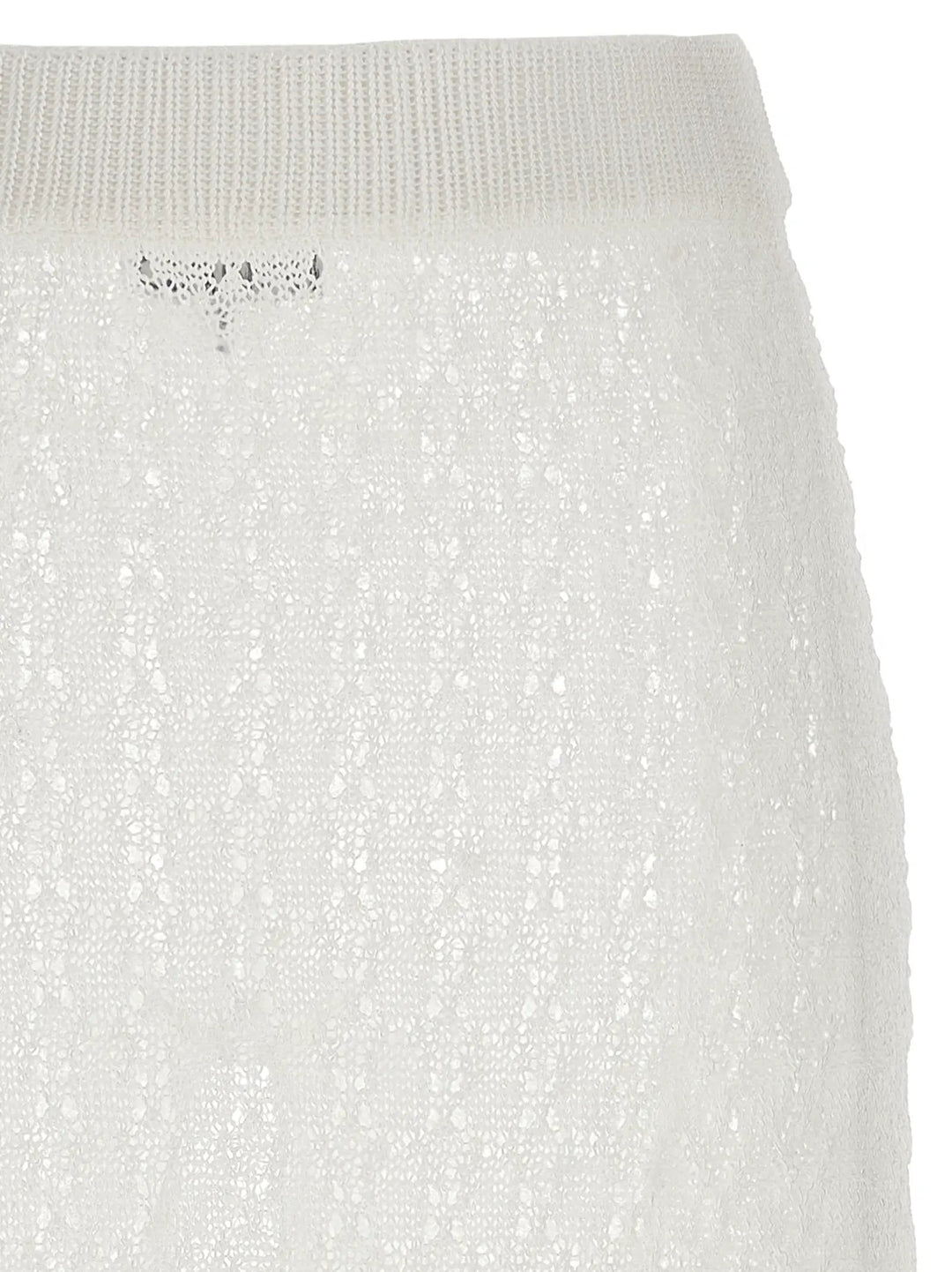 Ganni White Polyamide Mini Skirt