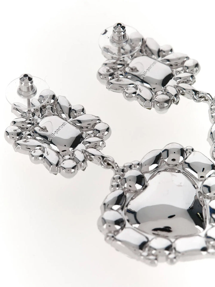 Self-Portrait Silver Cotton Earrings