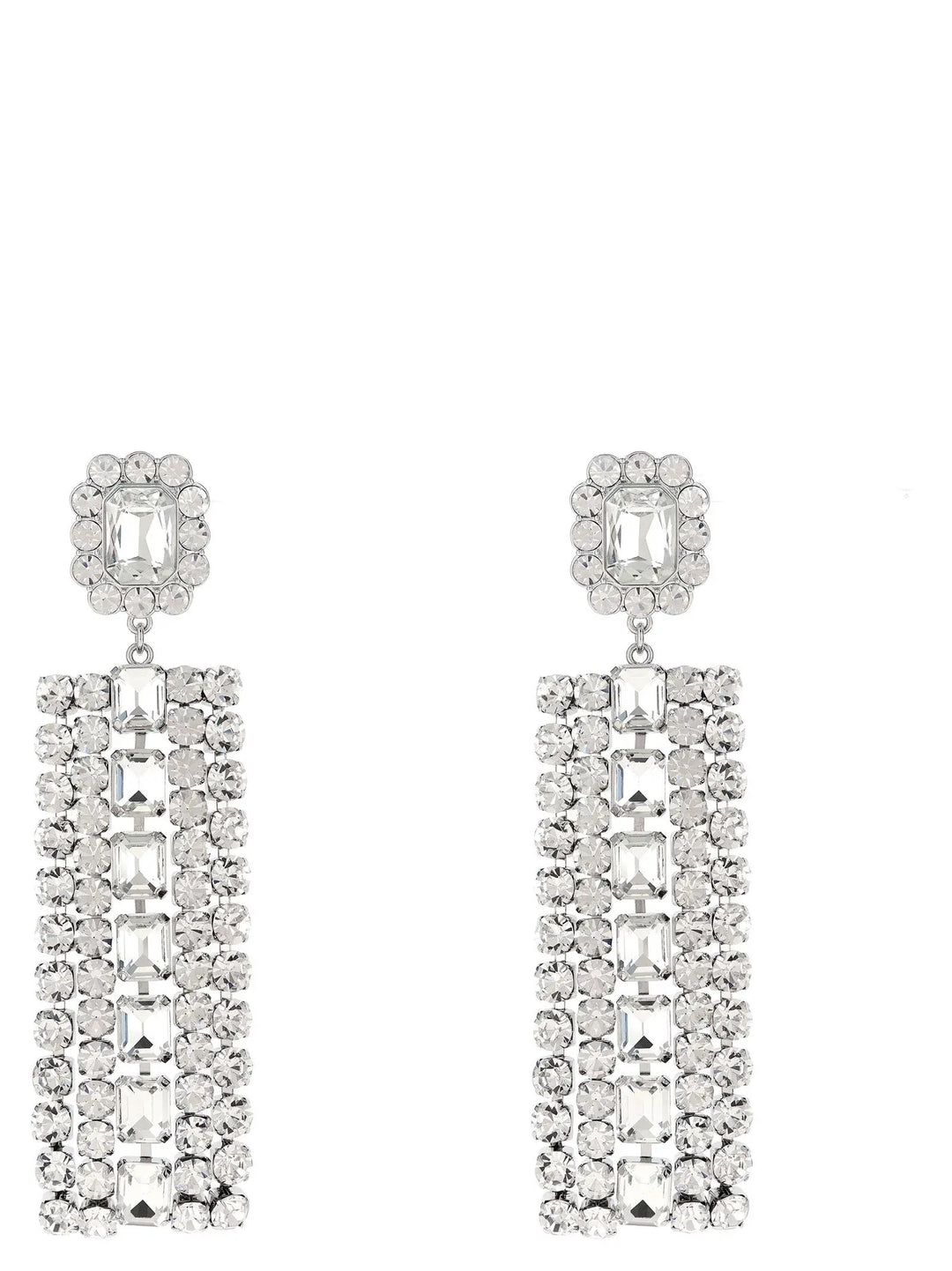 Self-Portrait Silver Cotton Earrings