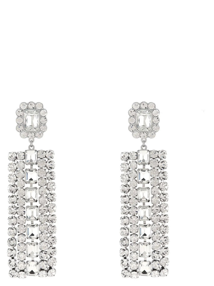 Self-Portrait Silver Cotton Earrings