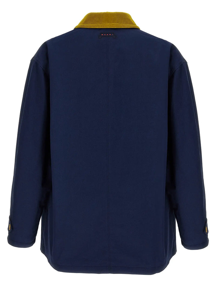 Marni Blue Cotton Parka