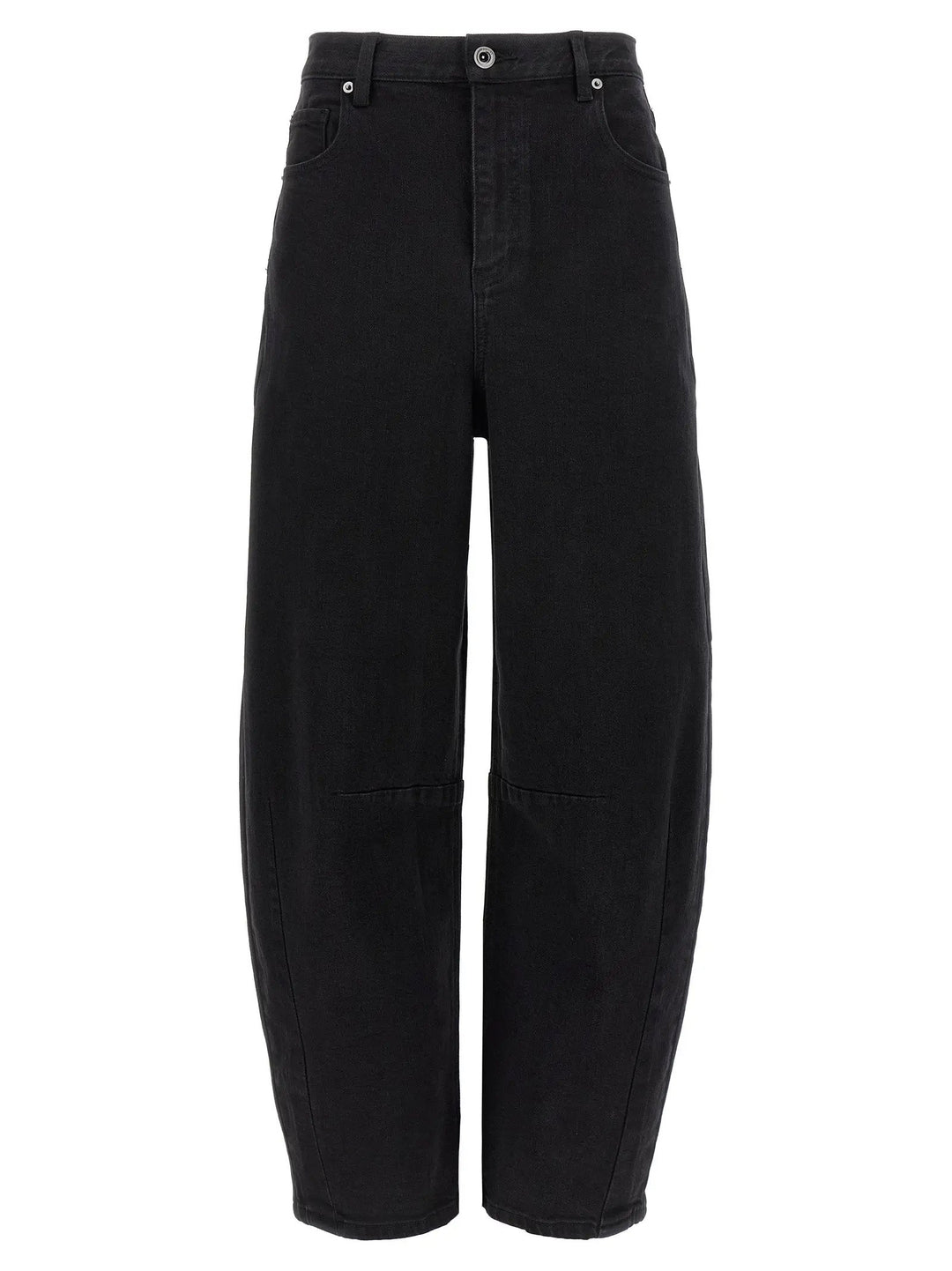 Self-Portrait Black Cotton High-Waisted Jean