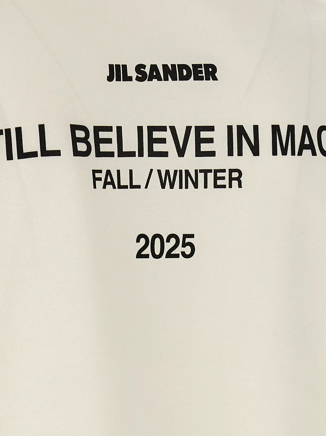Jil Sander White Cotton Long Sleeve T-Shirt