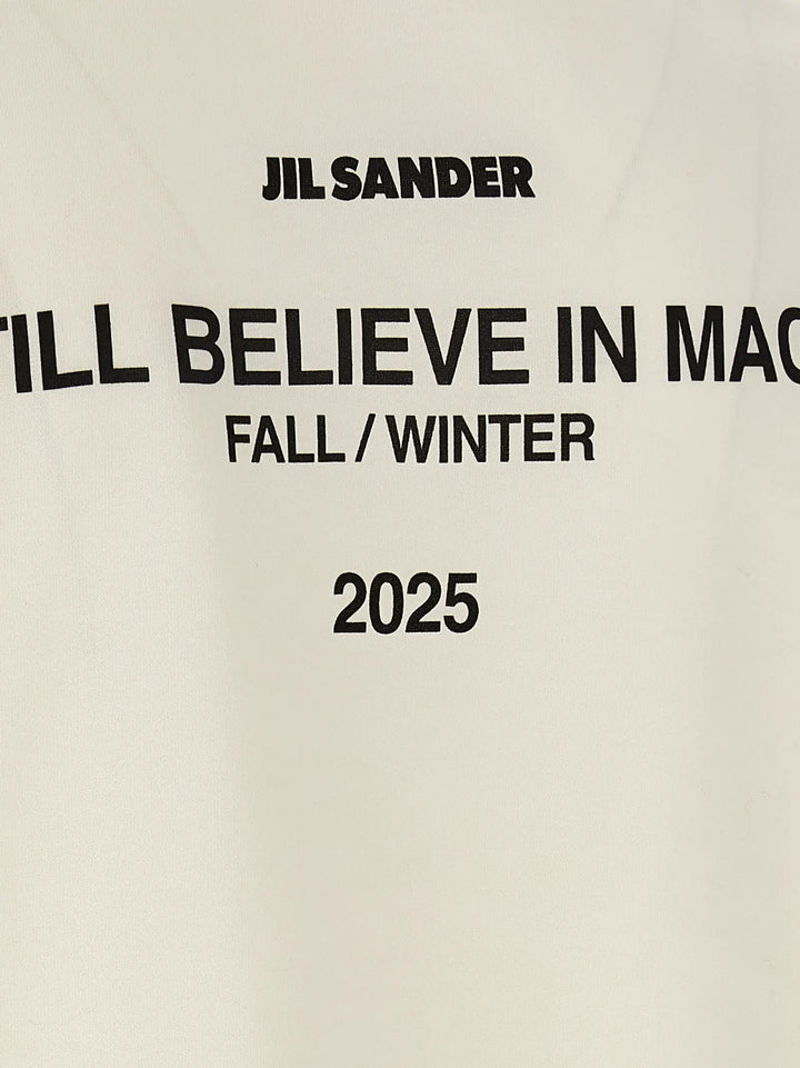 Jil Sander White Cotton Long Sleeve T-Shirt