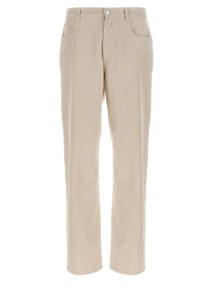 A.P.C. White Cotton Casual Pants