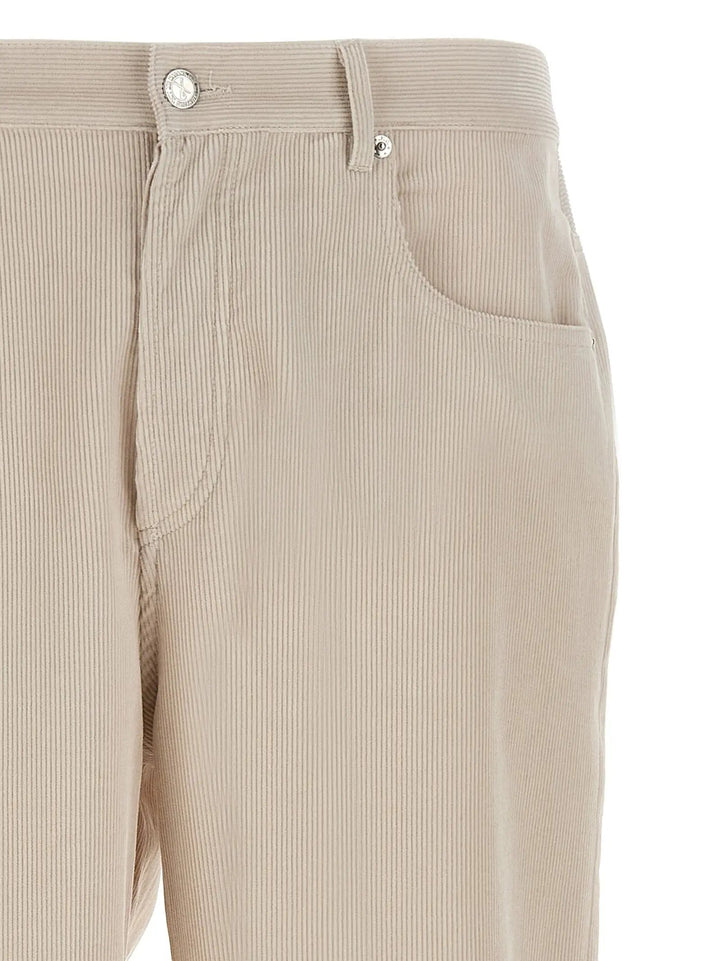 A.P.C. White Cotton Casual Pants