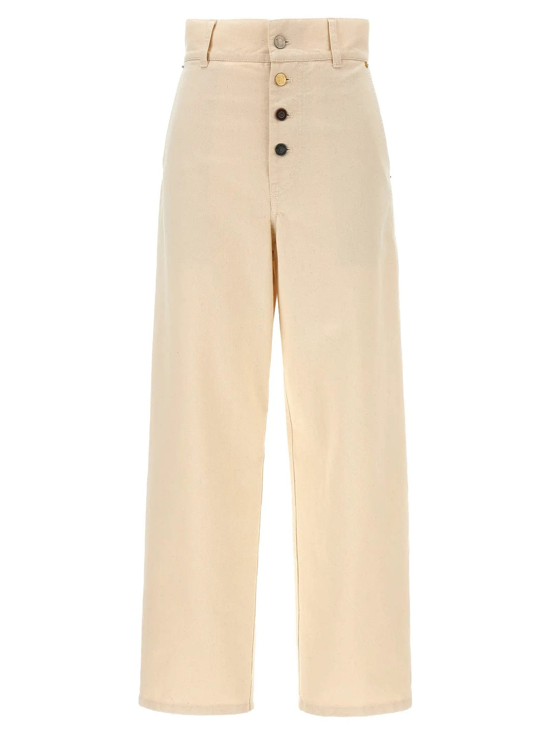 Moschino Beige Cotton Casual Pants