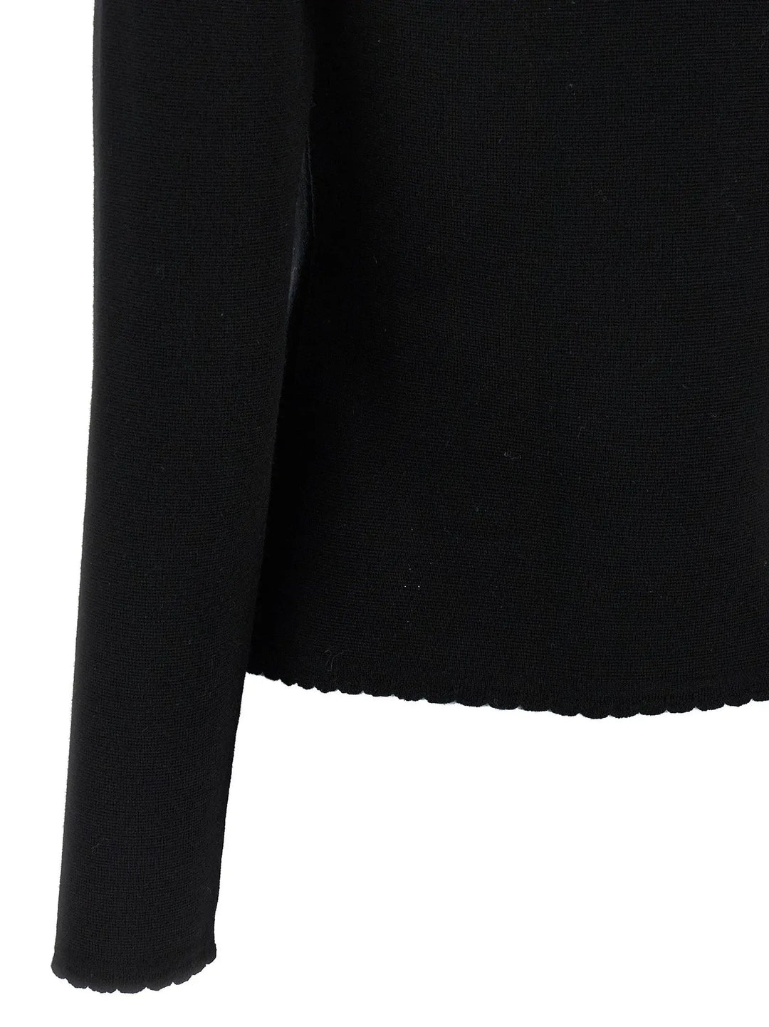 Moschino Black Virgin Wool Cardigan