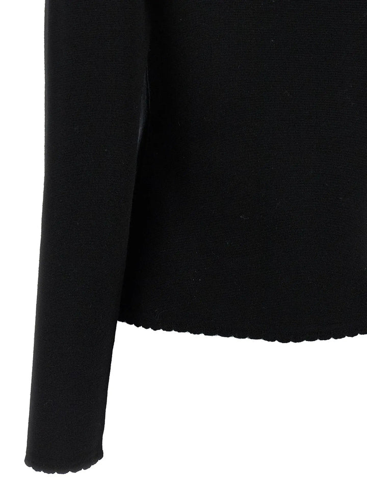 Moschino Black Virgin Wool Cardigan