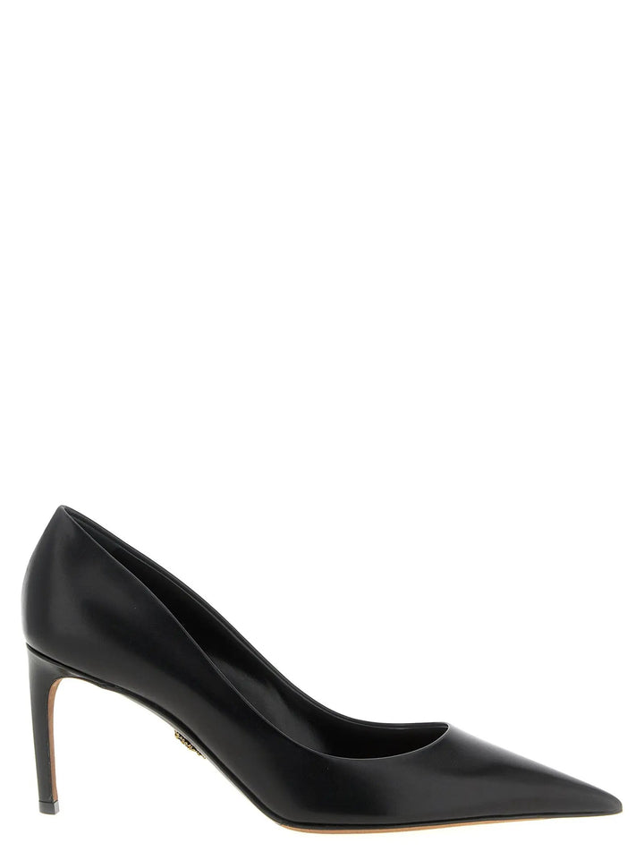 Dolce &amp; Gabbana Black Calfskin High Heel Pumps
