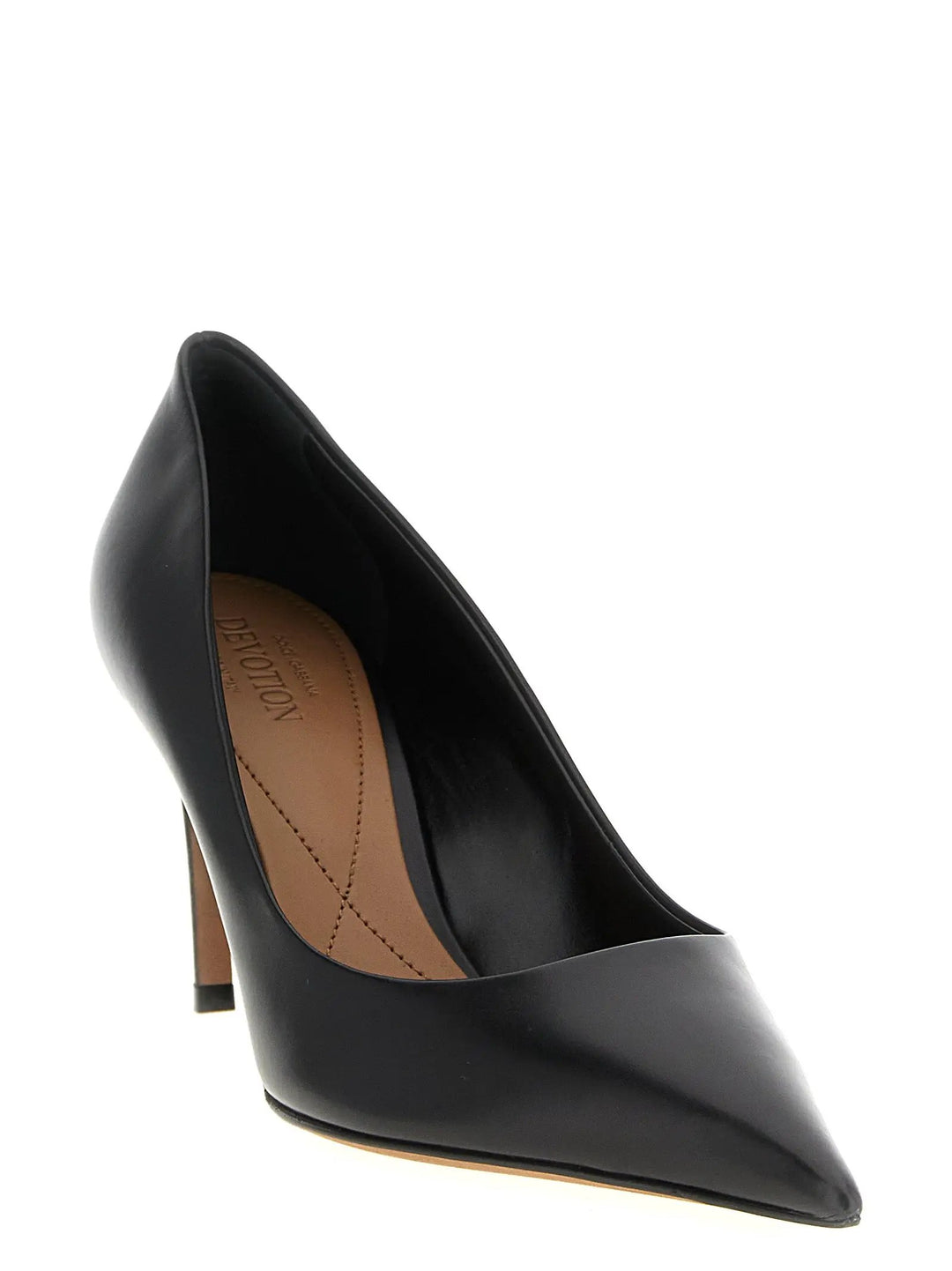 Dolce &amp; Gabbana Black Calfskin High Heel Pumps
