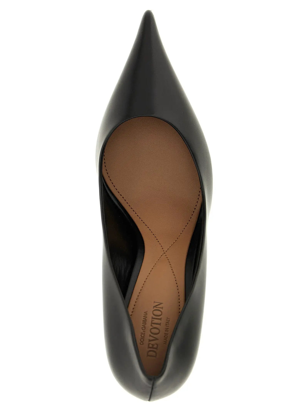 Dolce &amp; Gabbana Black Calfskin High Heel Pumps