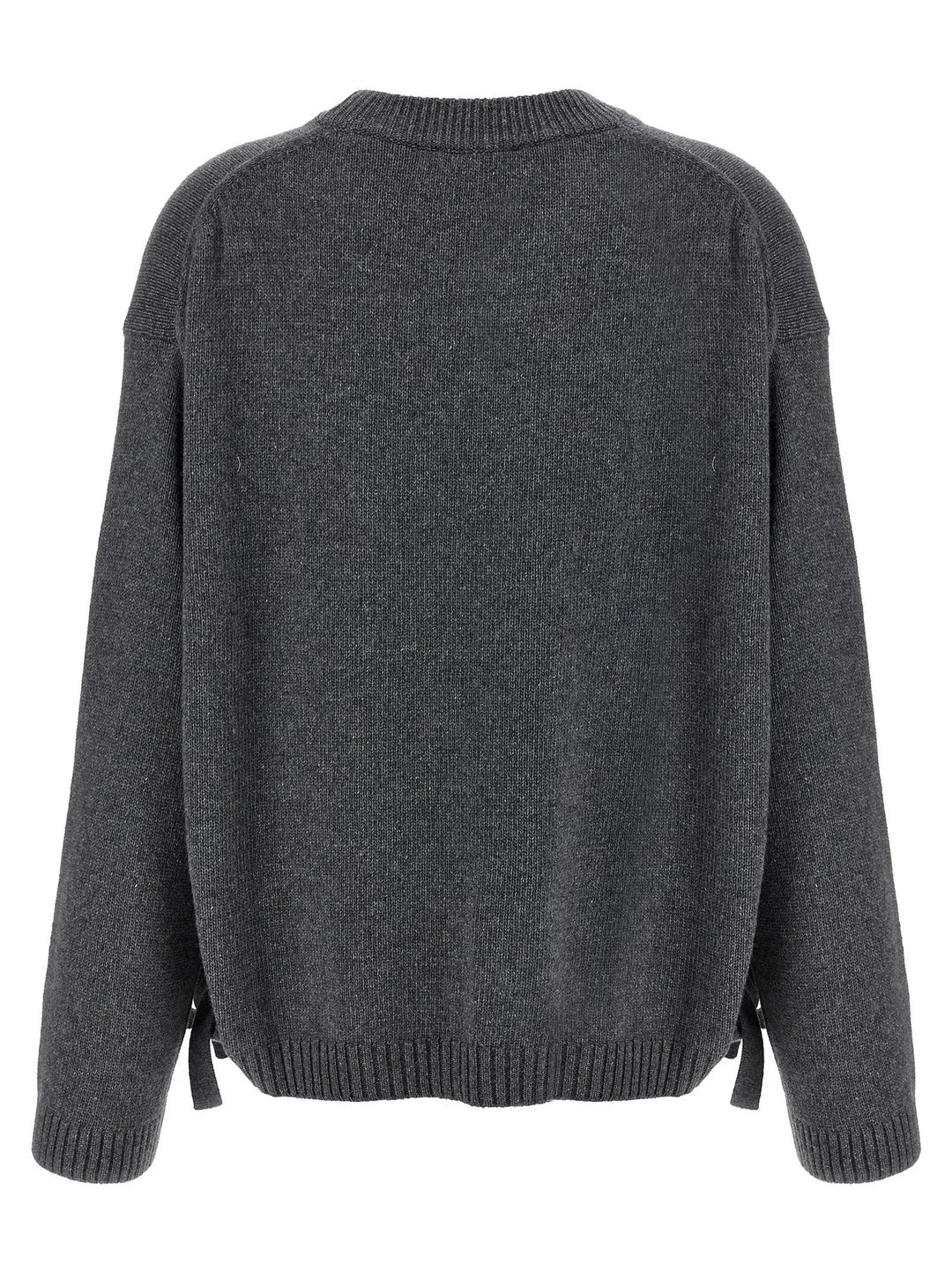 Ganni Gray Wool Cardigan