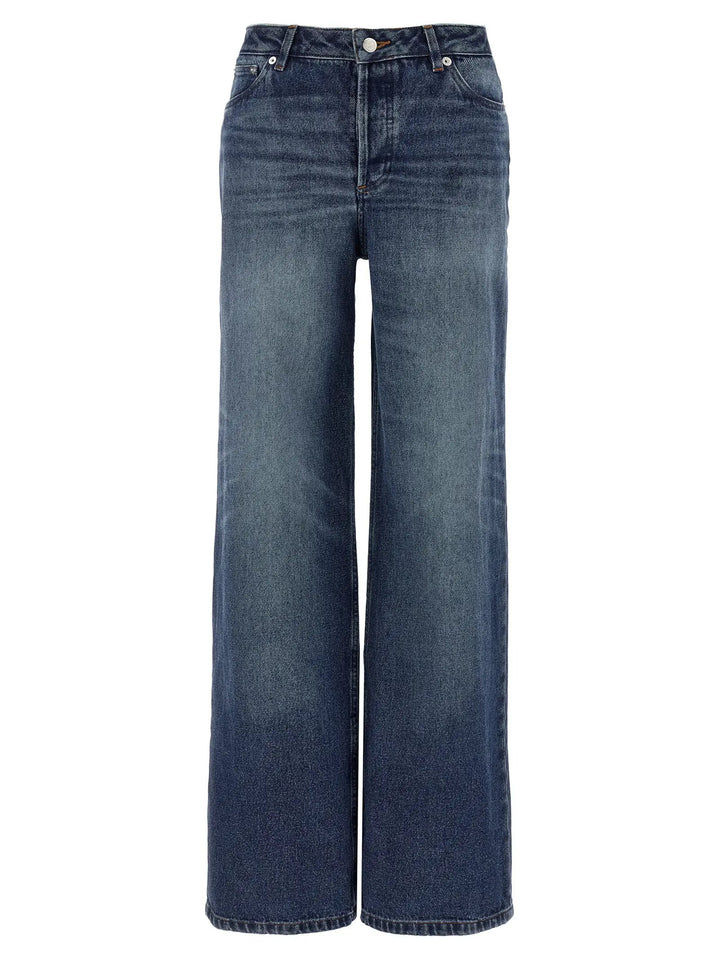 A.P.C. Blue Cotton Jeans Denim