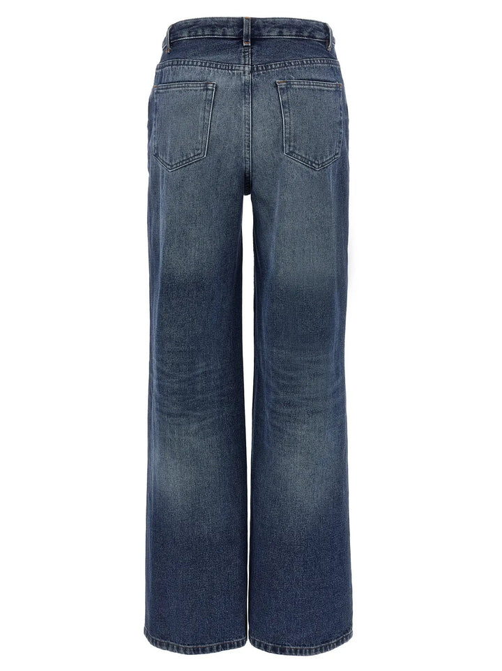 A.P.C. Blue Cotton Jeans Denim
