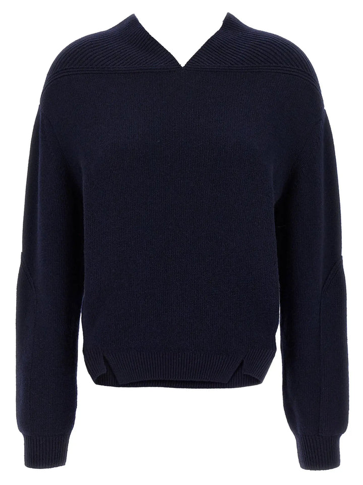 Victoria Beckham Blue Wool Cardigan