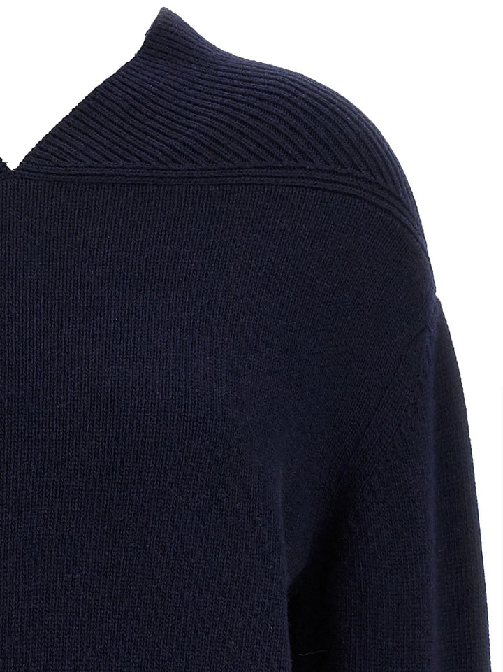 Victoria Beckham Blue Wool Cardigan
