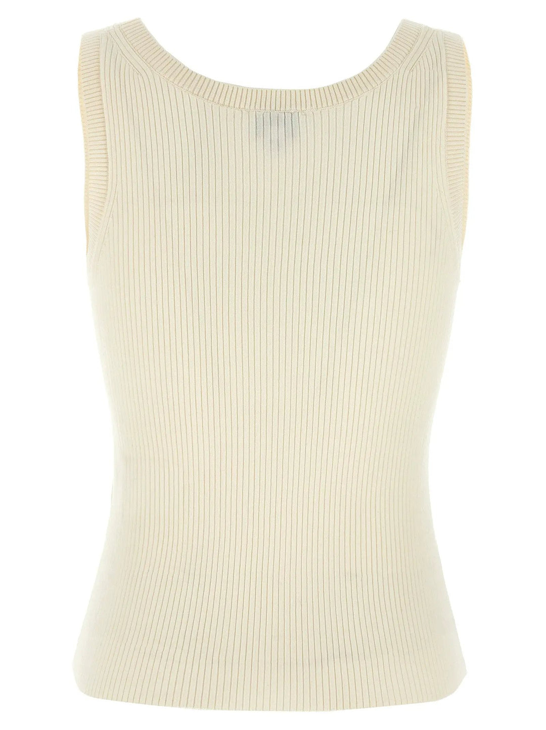 Kenzo White Viscose Sleeveles T-Shirt