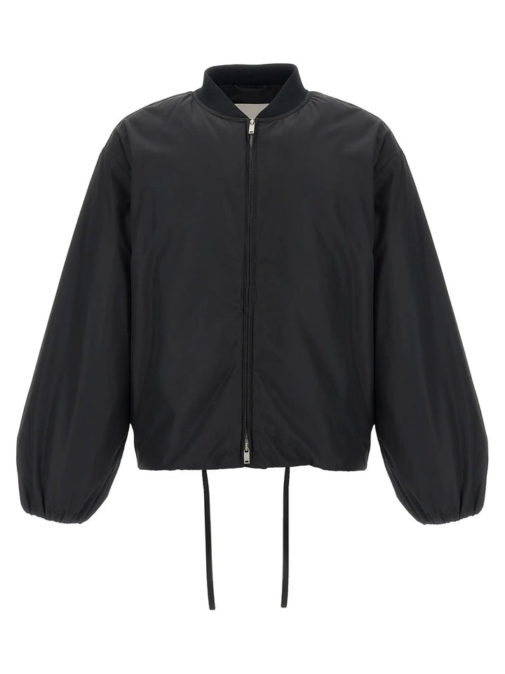 Jil Sander Black Polyester Bomber