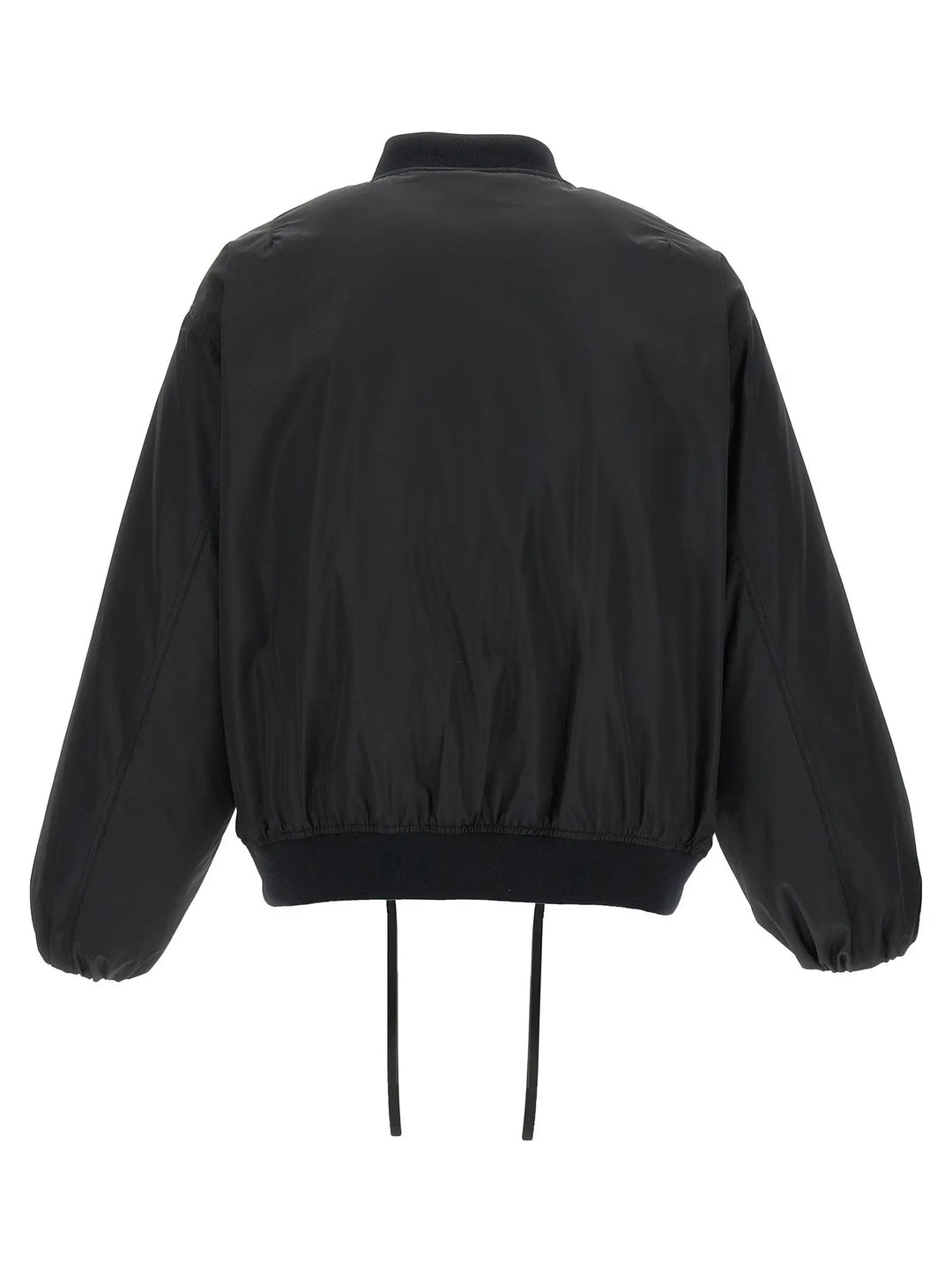 Jil Sander Black Polyester Bomber