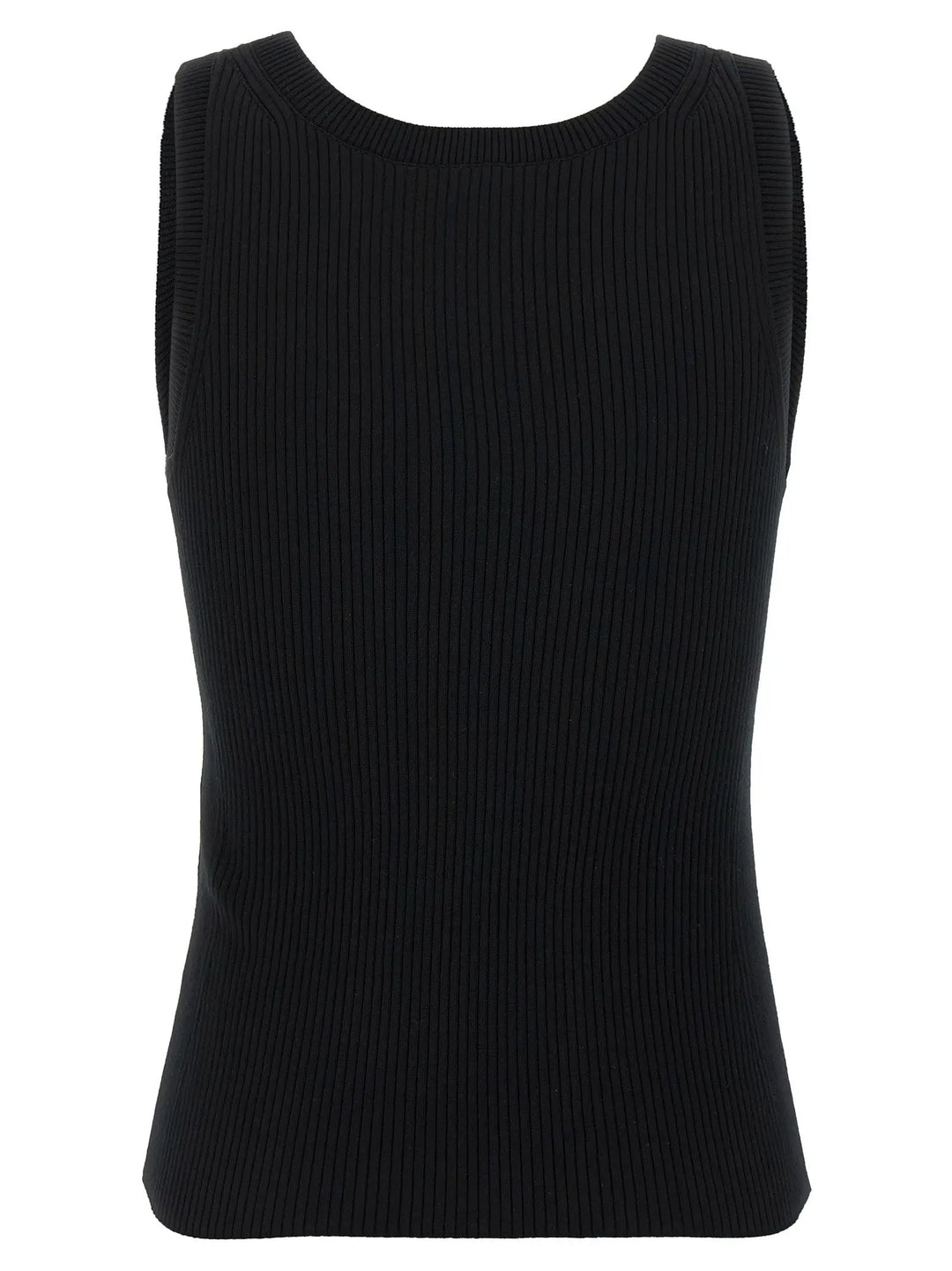 Kenzo Black Viscose Sleeveles T-Shirt