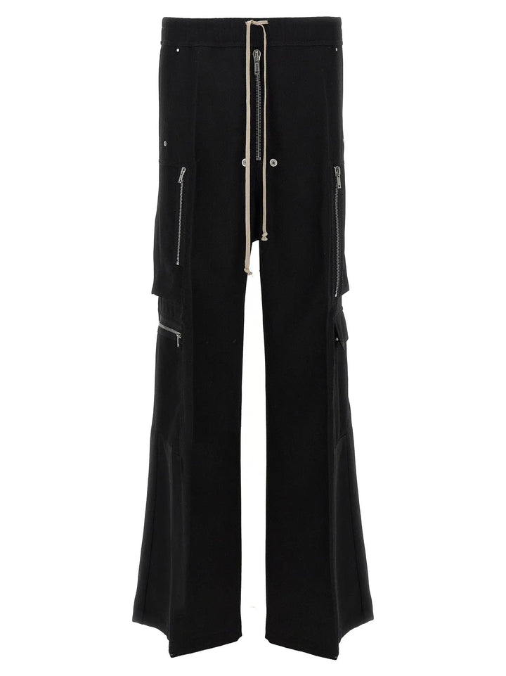 Rick Owens Sample Sale | Rick Owens Black Wool Cargo Pants - | Designer outlet