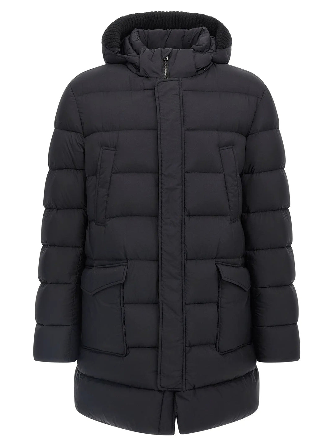 Herno Sample Sale | Herno Black Polyamide Coat - | Designer outlet