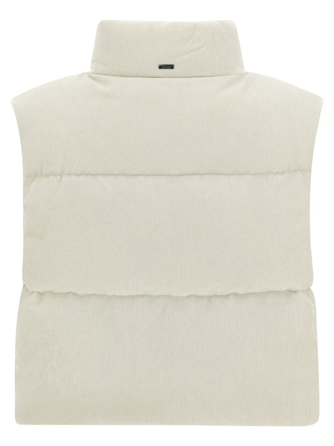 Herno White Viscose Sleeveless Jacket